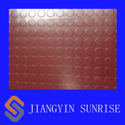 Plancher d'intérieur de vinyle de PVC de résistance de dérapage, plancher de marbre de vinyle d'effet