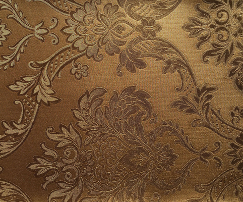 Tissu de tapisserie d'ameublement tissé par support de relief ignifuge pour la décoration intérieure