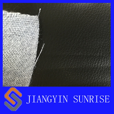 Tissu en cuir synthétique d'unité centrale de voiture de cuir noir imperméable de tapisserie d'ameublement avec de l'en