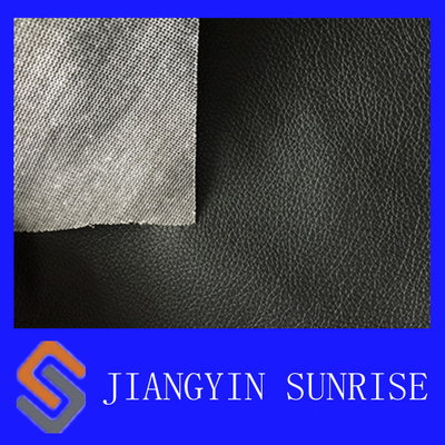 Cuir synthétique de sofa noir résistant de polyester de larme pour la voiture Seat