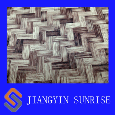 Bambou tissant le tissu de cuir de PVC/le cuir imprimés sofa de meubles
