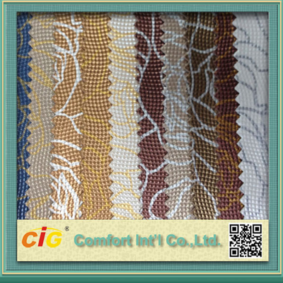 Similicuir de PVC de grain de crocodile/tissu en cuir de faux pour le sac à main/voiture Upholestery