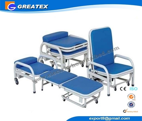 Chaise pliable d'extraction de transfusion/sang d'hôpital d'Accompanier de deux fonctions