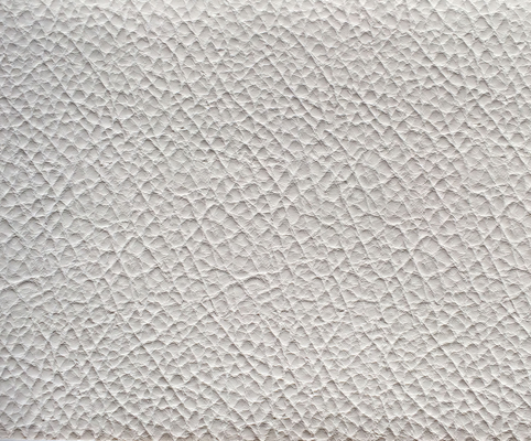 tissu de tapisserie d'ameublement blanc de cuir de Faux de texture de litchi, cuir lisse de Faux pour le sofa