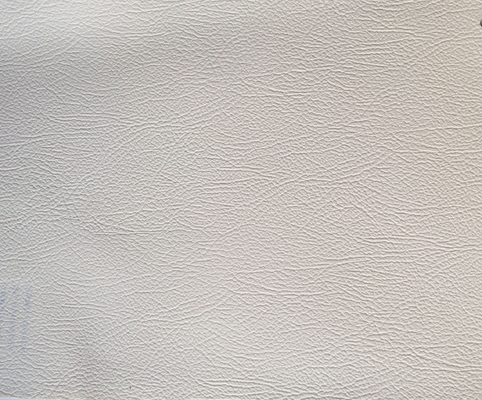 Tissu de tapisserie d'ameublement automatique de cuir blanc de Faux avec de bas composés organiques volatils