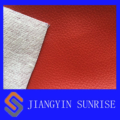 Cuir synthétique d'unité centrale de tissu de cuir de Faux de polyester de douceur pour des chaussures