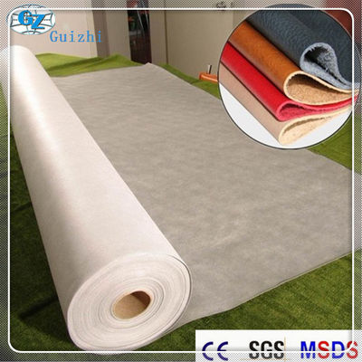 Matière première de tissu en cuir synthétique non-tissé en nylon de Microfiber de polyester