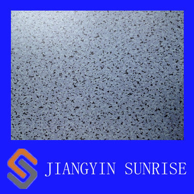 Plancher extérieur de vinyle de PVC de bleu, plancher imperméable de stratifié de vinyle