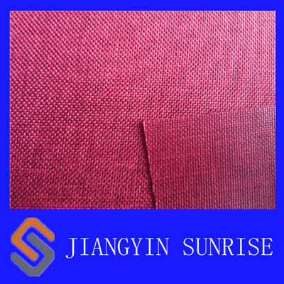 Anti- tissu en nylon rouge de la rouille 210D Oxford pour le tissu imperméable de nylon de Ripstop de sac