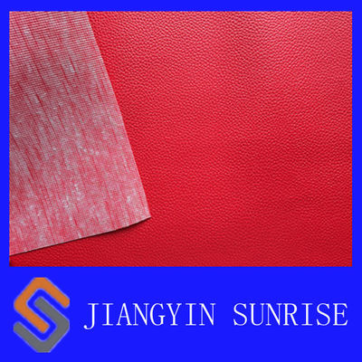 Tissu rouge de similicuir de meubles faits sur commande pour les couvertures protectrices de sofa