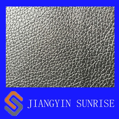 Cuir synthétique de sofa noir résistant de polyester de larme pour la voiture Seat