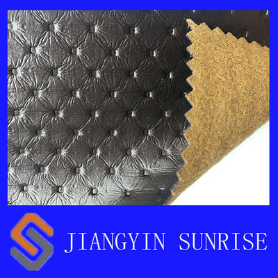 Larme - similicuir de PVC de Seat de sofa résistant avec le fond de brossage de tissu