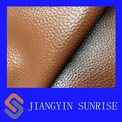 Imperméabilisez le tissu de tapisserie d'ameublement synthétique de cuir de PVC d'épaisseur de 0.8mm pour le sofa