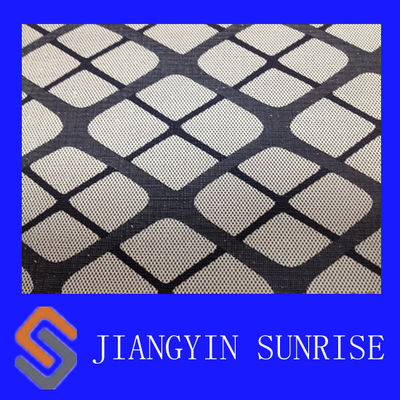 54" tissu en cuir synthétique de troupeau de PVC tissé par largeur pour des chaussures/sofa