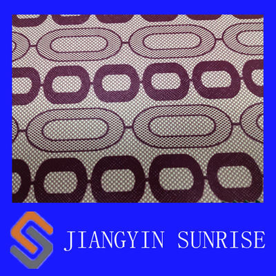 54" tissu en cuir synthétique de troupeau de PVC tissé par largeur pour des chaussures/sofa