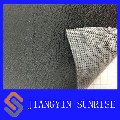 Similicuir de PVC de 0.9mm de noir non-toxique d'épaisseur pour le sac à main