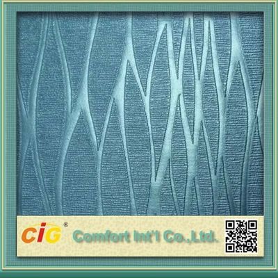 Le cuir synthétique de PVC de haute catégorie, scintillement de PVC garnit en cuir le textile à la maison