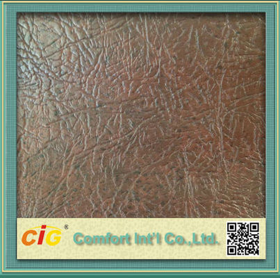Tissu en cuir de similicuir de PVC de la résistance sale 1.0mm/tapisserie d'ameublement de Faux pour la voiture Seat