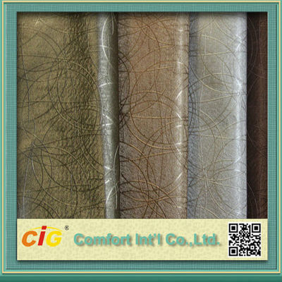 Haut tissu de similicuir de PVC d'abrasion de couleur multi faux matériel en cuir de 0,5 - de 2mm