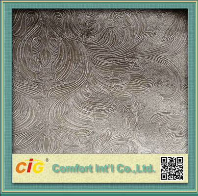 Haut tissu de similicuir de PVC d'abrasion de couleur multi faux matériel en cuir de 0,5 - de 2mm