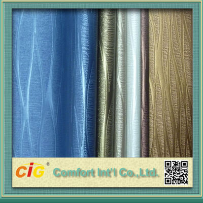 Matériel métallique de tissu de similicuir de PVC de Waterproolf pour la tapisserie d'ameublement de sacs/voiture Seat