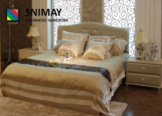 Similicuir Nightstand en bois avec des tiroirs, Tableau de nuit