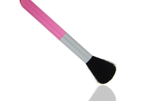 La découpe escamotable naturelle rougissent rose de brosses de maquillage de cheveux de chèvre de brosse