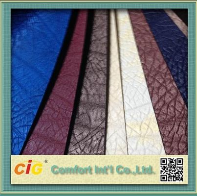 Imperméable en cuir d'unité centrale du tissu en similicuir 0.8MM de scintillement et ignifuge synthétiques