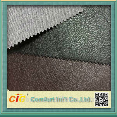 Cuir synthétique d'unité centrale de tissu en cuir favorable à l'environnement pour les chaussures/tapisserie d'ameublement automatique