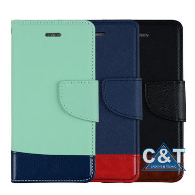 Cas protecteur plus d'Iphone 6 en cuir minces, porte-cartes de crédit en compte de support de portefeuille