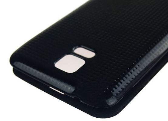 Anti- la secousse en cuir futée de la galaxie S5 de téléphone portable de Samsung d'éraflure enferme la couverture de batterie