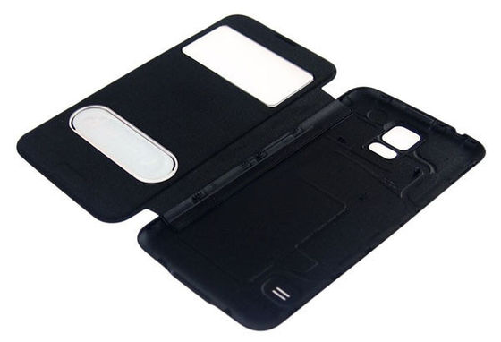 Anti- la secousse en cuir futée de la galaxie S5 de téléphone portable de Samsung d'éraflure enferme la couverture de batterie