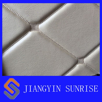 Tissu de tapisserie d'ameublement coloré de cuir de Faux par l'épaisseur du yard 0.7mm