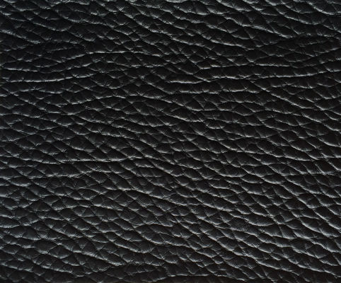 Non tissé soutenant le matériel noir de tissu de cuir artificiel de tapisserie d'ameublement de Faux pour le sofa
