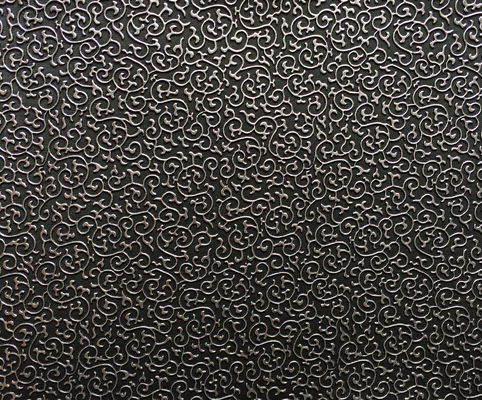 Tissu de tapisserie d'ameublement de cuir de Faux de résistance de couleur avec la branche florale empêtrée