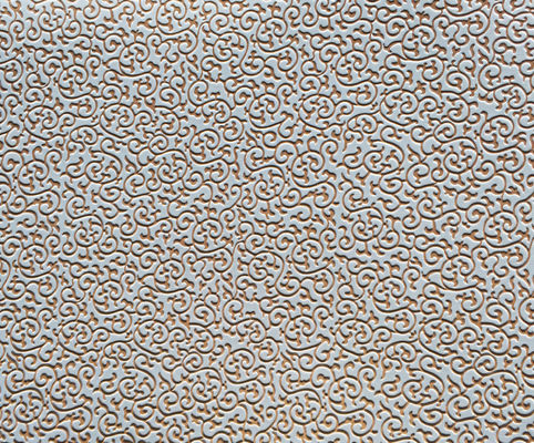Tissu de tapisserie d'ameublement stéréo de cuir de Faux de sens, tissu ROHS de cuir de relief