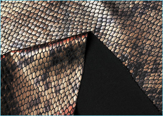 Dansez le tissu de Spandex de polyester de costume/le tissu tapisserie d'ameublement en cuir de Faux pour le sac