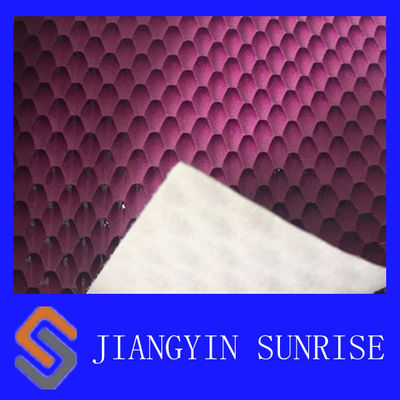 Tissu de tapisserie d'ameublement résistant de cuir de Faux de sac d'éraflure avec le support tissé