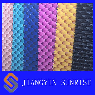 Tissu de tapisserie d'ameublement résistant de cuir de Faux de sac d'éraflure avec le support tissé