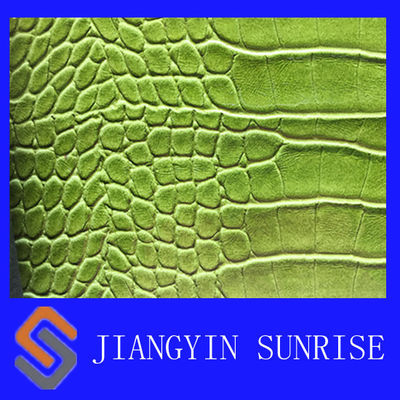 Cuir imperméable tissé de synthétique d'unité centrale de tissu de cuir de Faux de crocodile