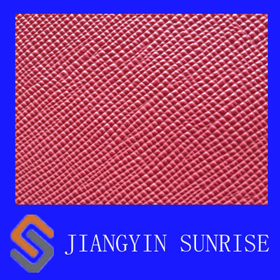 Anti- sac tricoté/tissé coloré de rouille a piqué le tissu en cuir de Faux