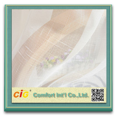 Rideau pur en rideaux en fenêtre et tissu pur, tissu de luxe de rideau multicolore