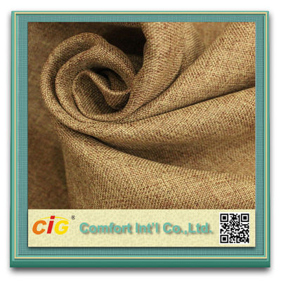 Tissu moderne de rideau de rideau teint par fil en grain croisé de tissu en rideau pur en croix