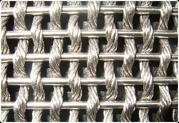 maille décorative en métal de bureau de fabrication de câble de baïonnette de maille de la corde 316L en acier