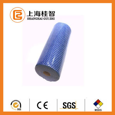 Chiffons 100% perforés de Nonwoven de Spunlace de rayonne de FORCE avec la bonne absorbance de l'eau
