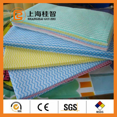 Le Nonwoven de segment essuie les produits non tissés biodégradables dans le rose de noir bleu