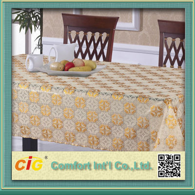 Nappe non-tissée jetable en gros des nappes de PVC/pp pour épouser/hôtel
